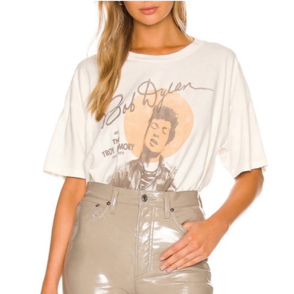 Daydreamer Bob Dylan At The Troy Armory Poster Tour Graphic Oversized Tee